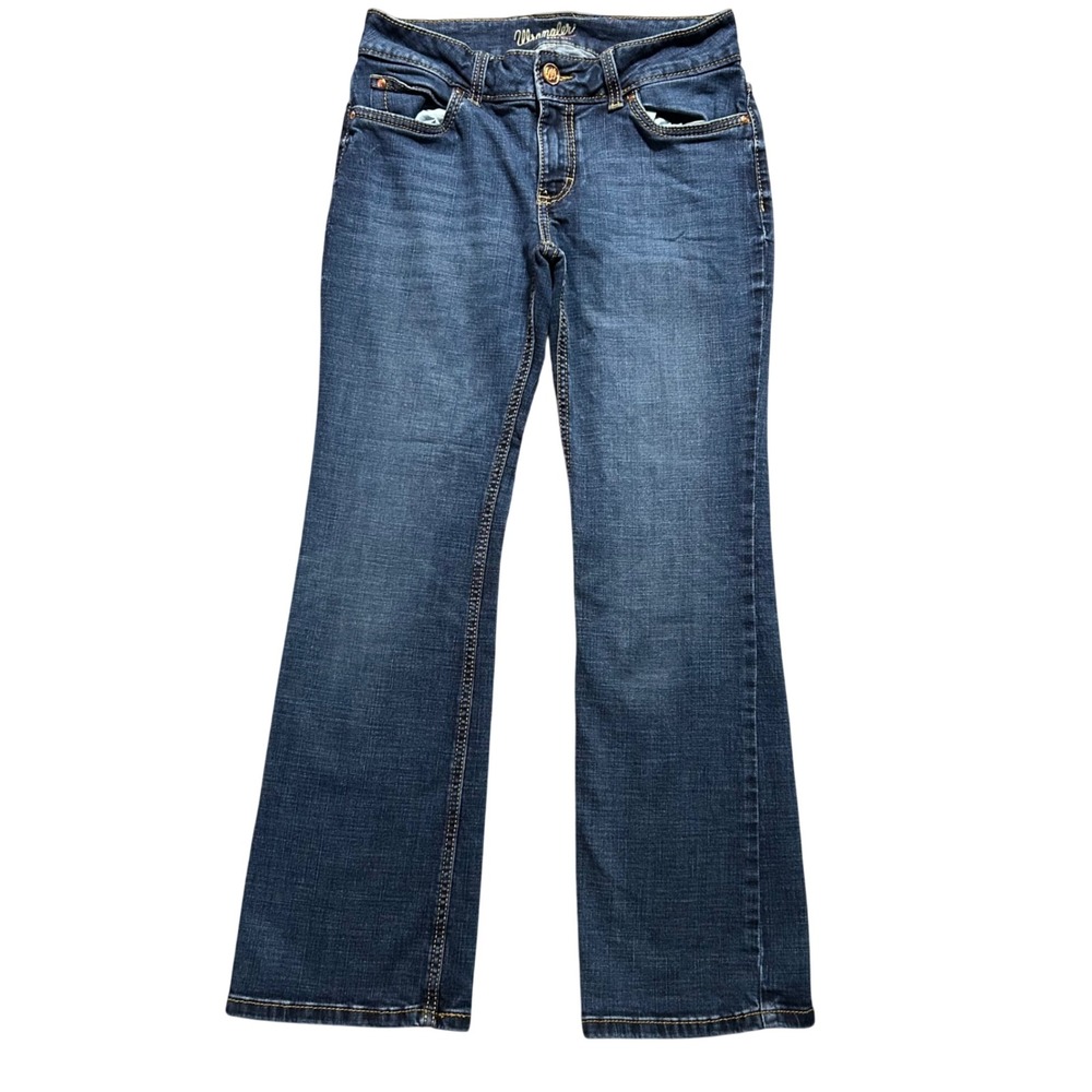 Wrangler Bootcut Jeans Women 7x30 Blue Medium Wash Stretch Denim 1009MWZMS